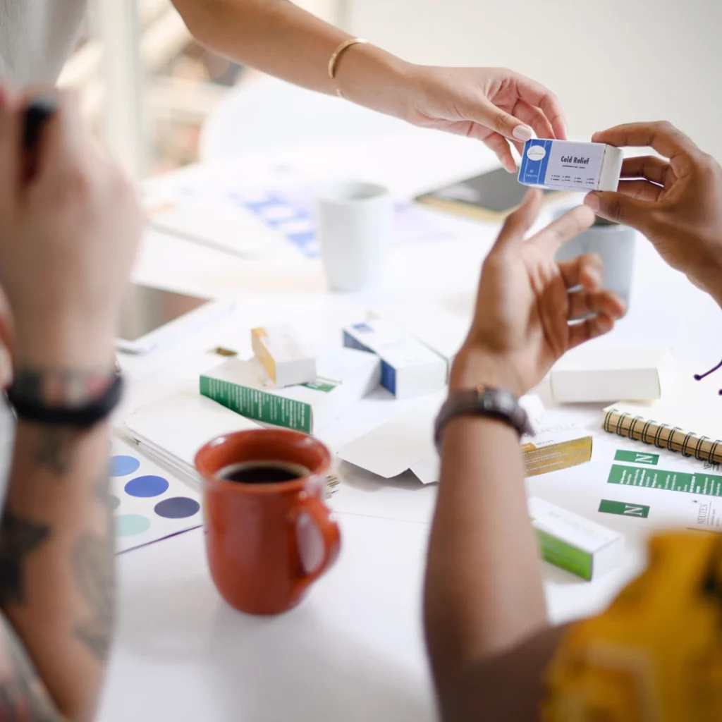 Marketers designing the packaging for a cold relief brand